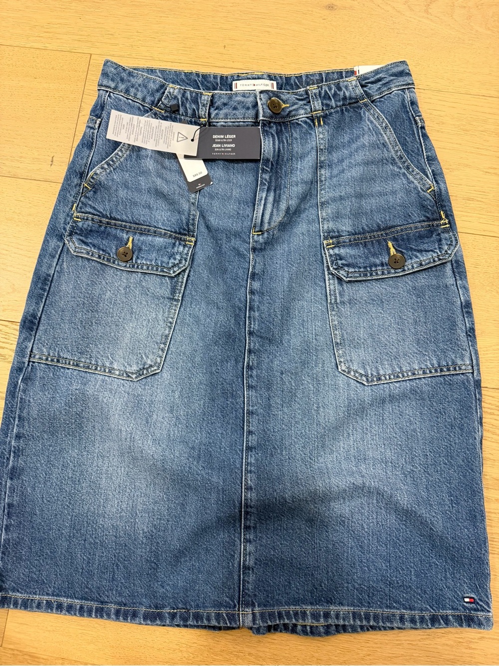 Tommy Hilfiger Denim Utility Skirt size 6 New
